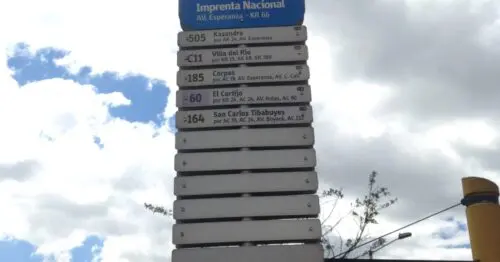 PARADERO SITP IMPRENTA NACIONAL  042A06